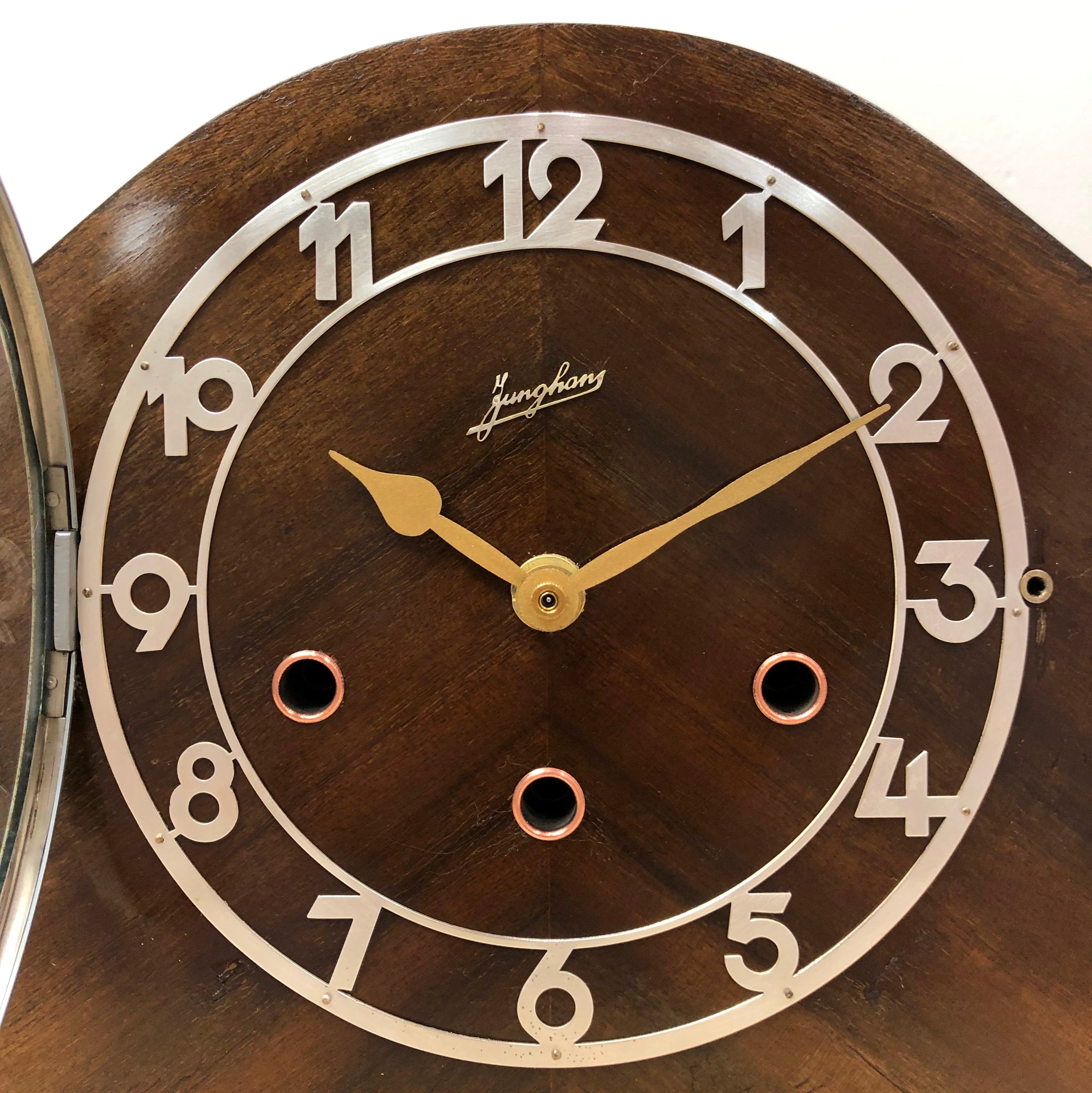 Vintage Junghans Westminster Battery Mantel Clock | eXibit collection