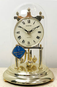 Vintage Master Quartz Japan Glass Dome Mantel Clock | eXibit collection