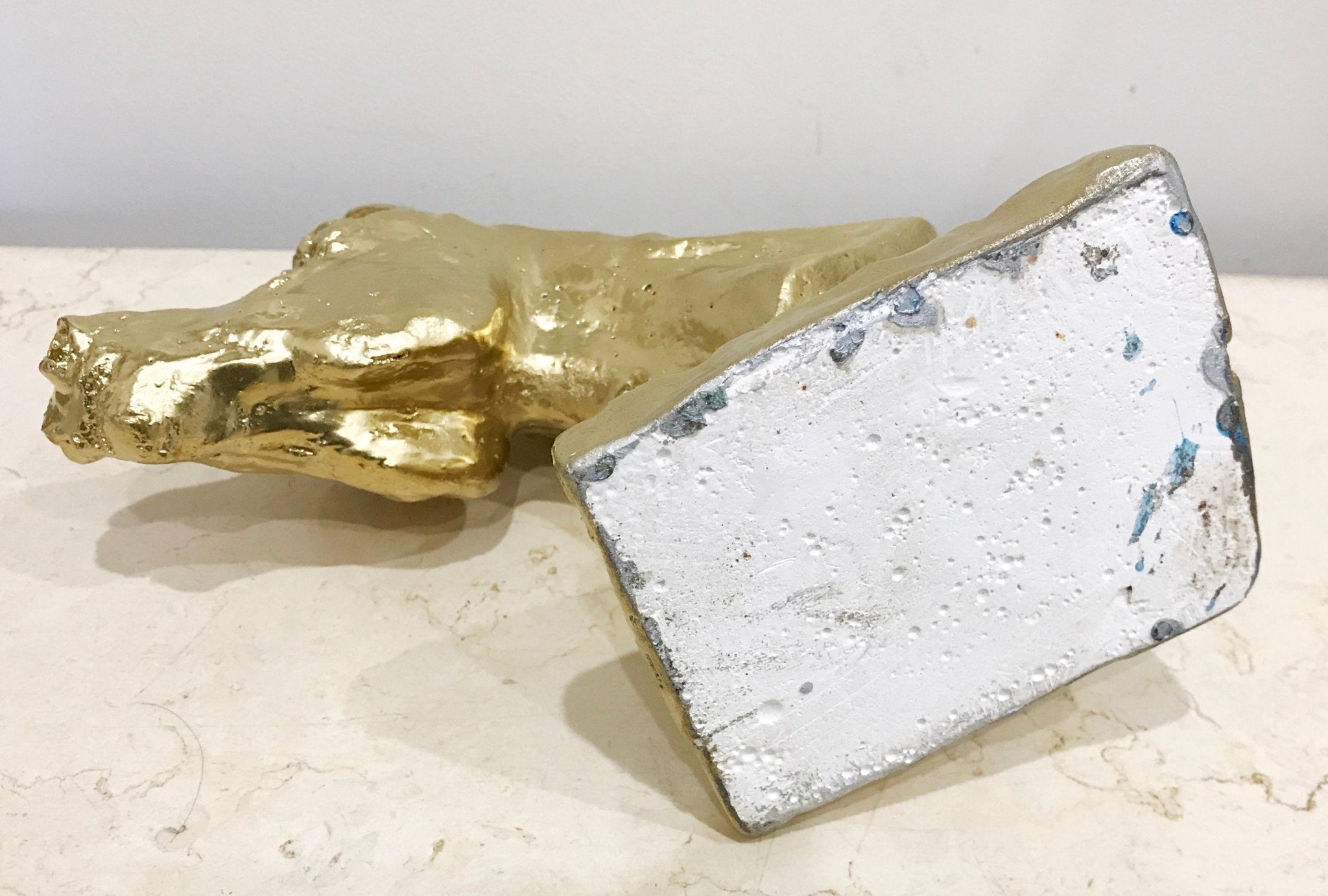 Gold Horse Head Sculpture | Adelaide Clocks