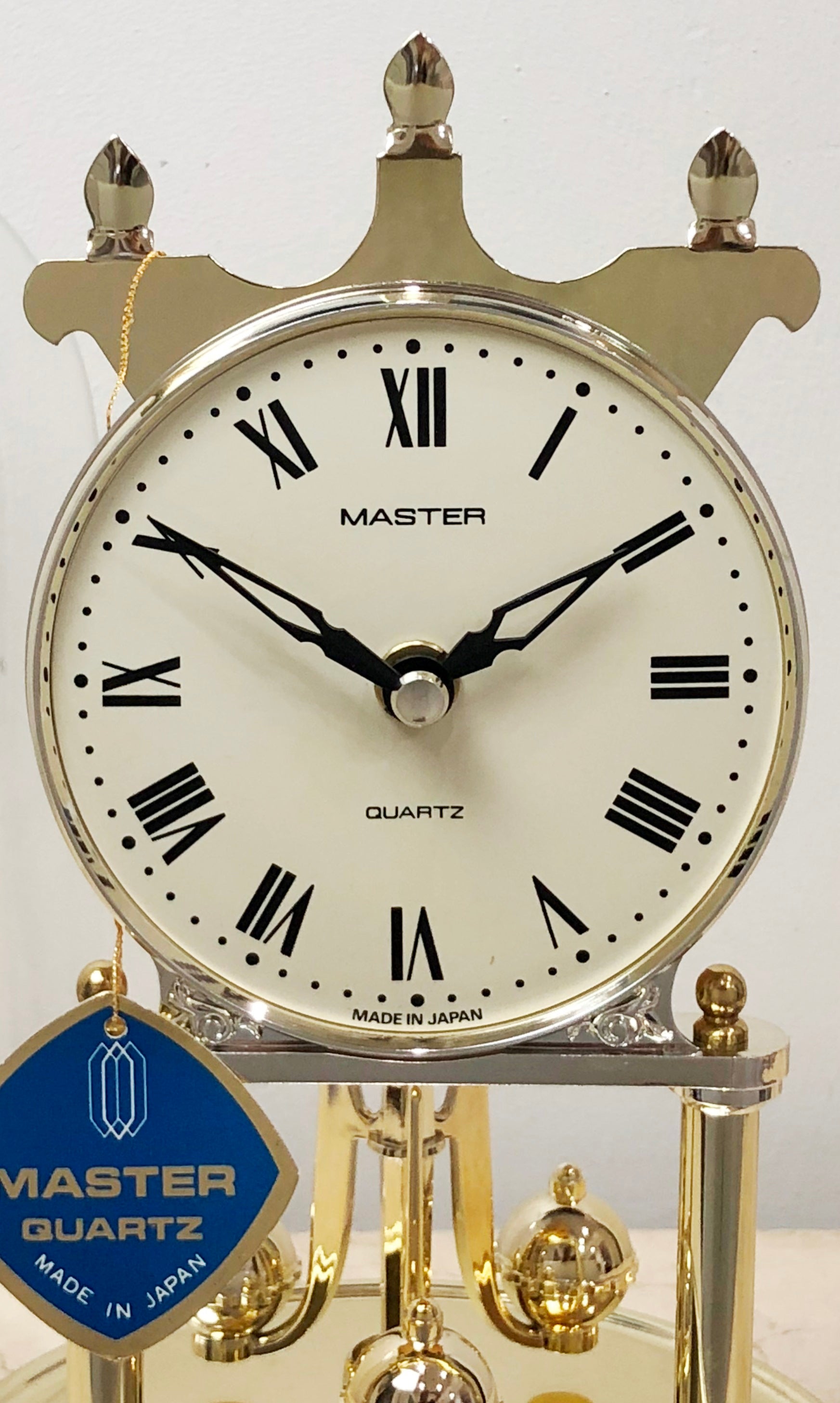 Vintage Master Quartz Japan Glass Dome Mantel Clock | eXibit collection