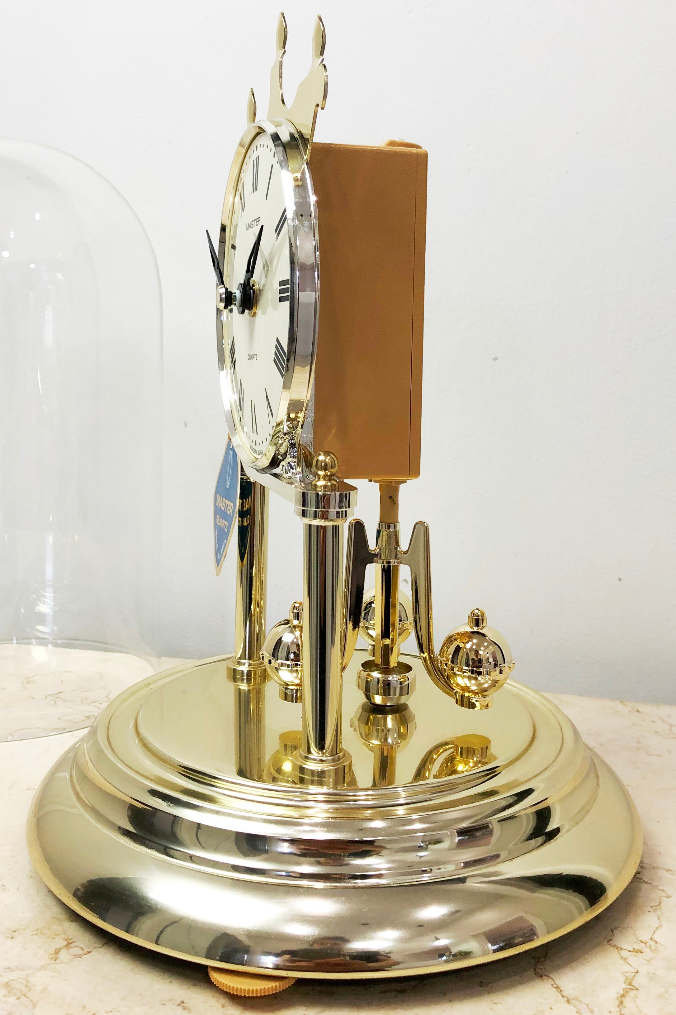 Vintage Master Quartz Japan Glass Dome Mantel Clock | eXibit collection