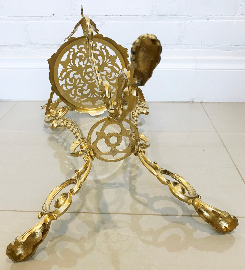Antique Jardiniere Ornate Brass Plant Stand Table | Adelaide Clocks