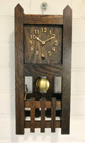 Antique SESSIONS Gothic Oak Wall Clock | eXibit collection