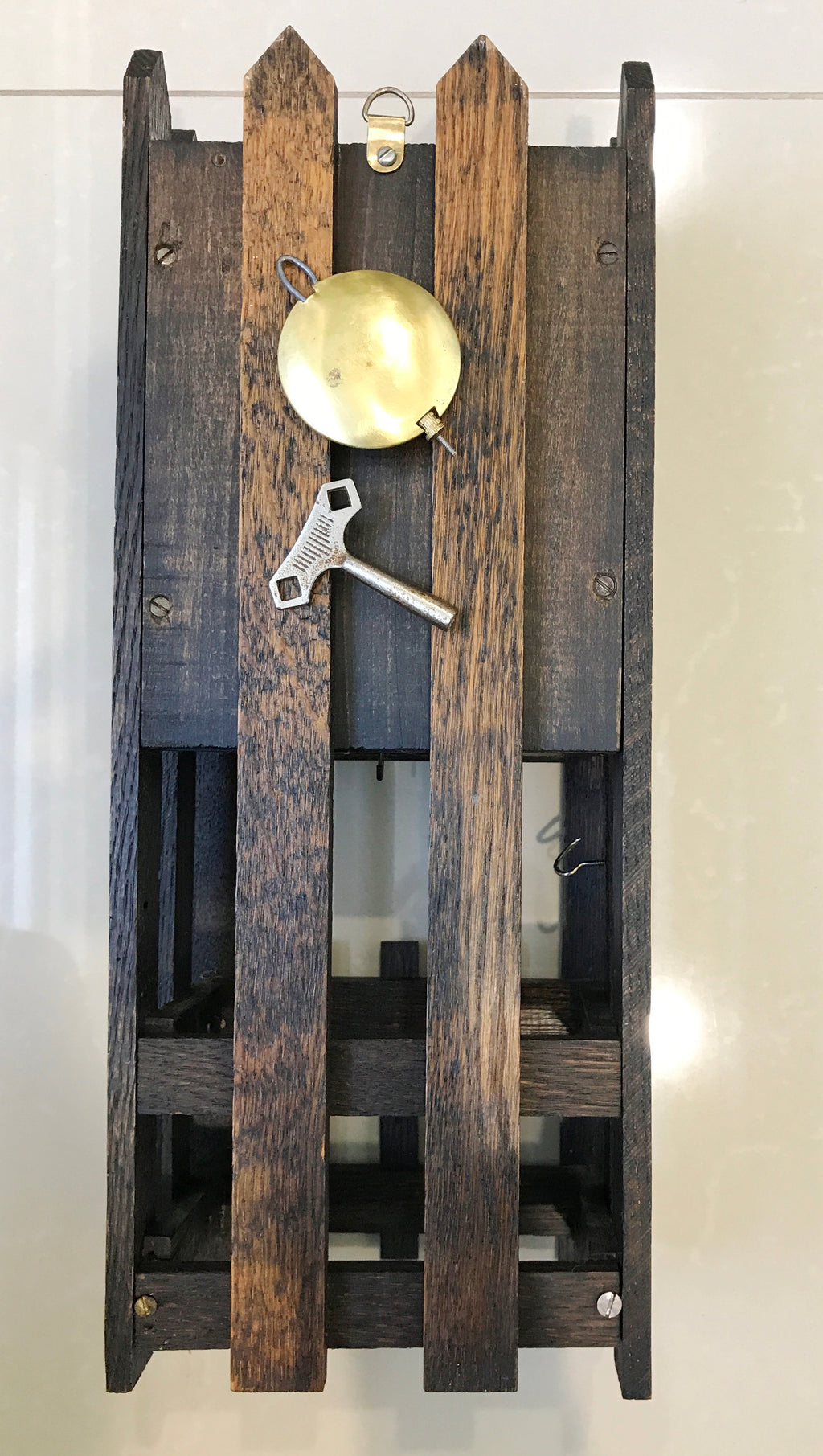 Antique SESSIONS Gothic Oak Wall Clock | eXibit collection