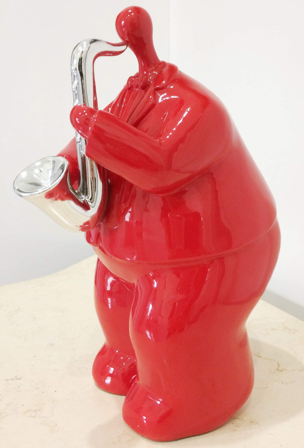 Saxophone Jazz Player Sculptured Ornament | Adelaide Clocks