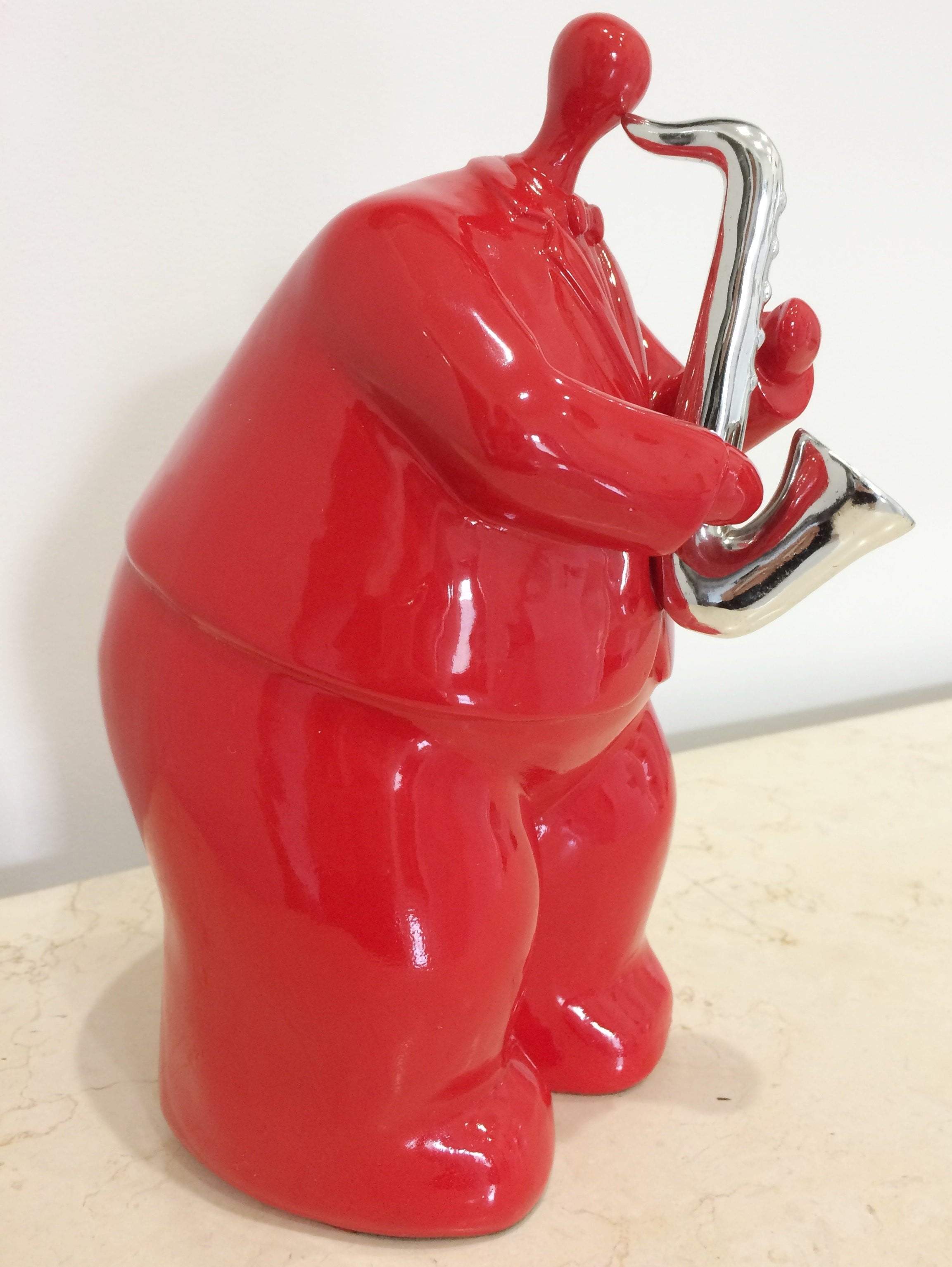 Saxophone Jazz Player Sculptured Ornament | eXibit collection