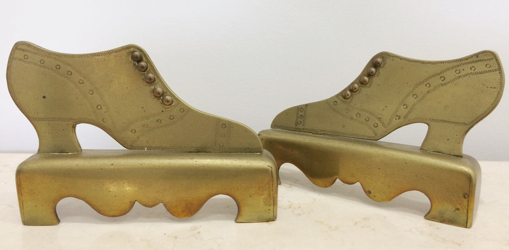 Vintage Hand Etched Brass Bookends | eXibit collection