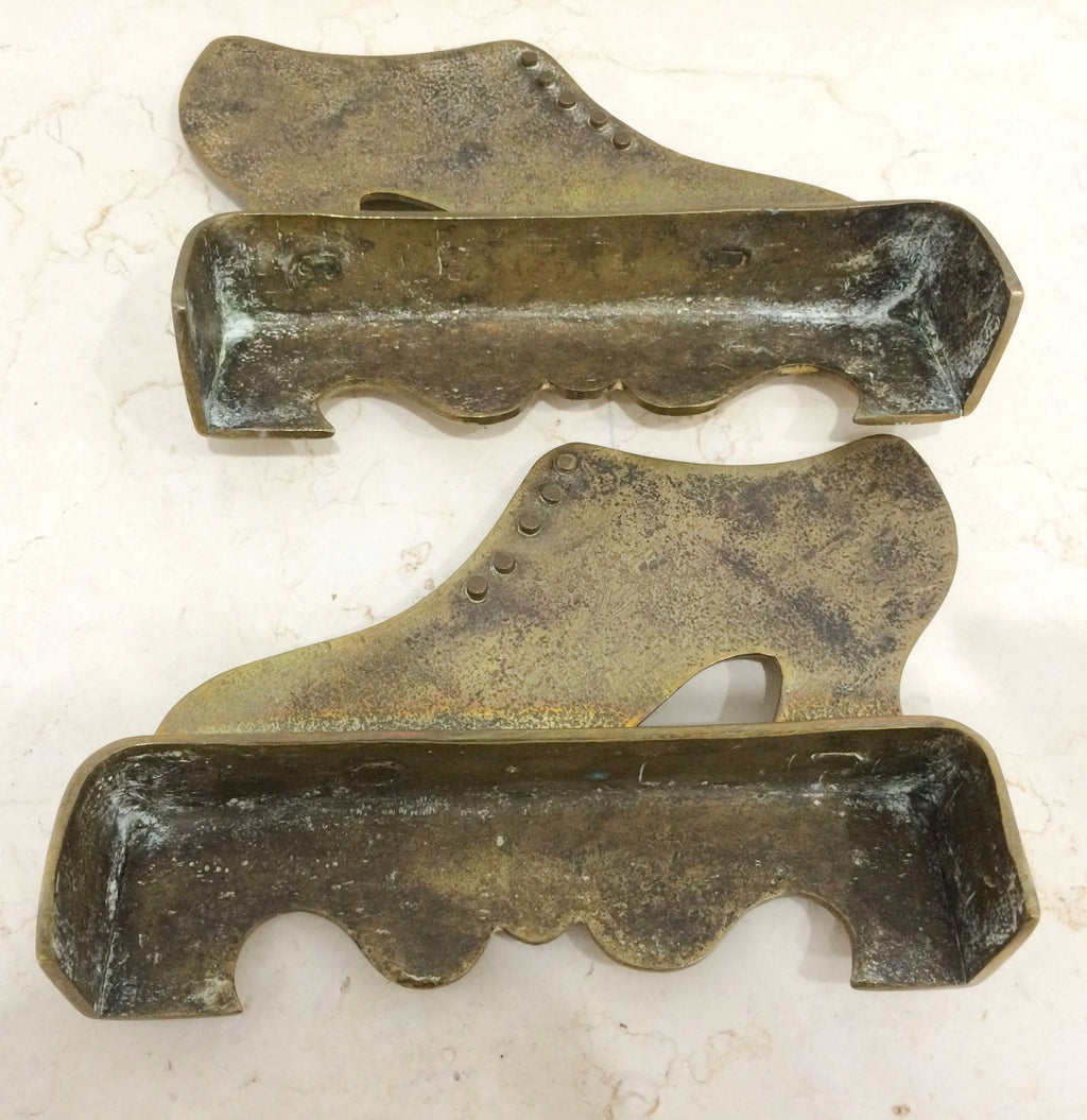 Vintage Hand Etched Brass Bookends | eXibit collection