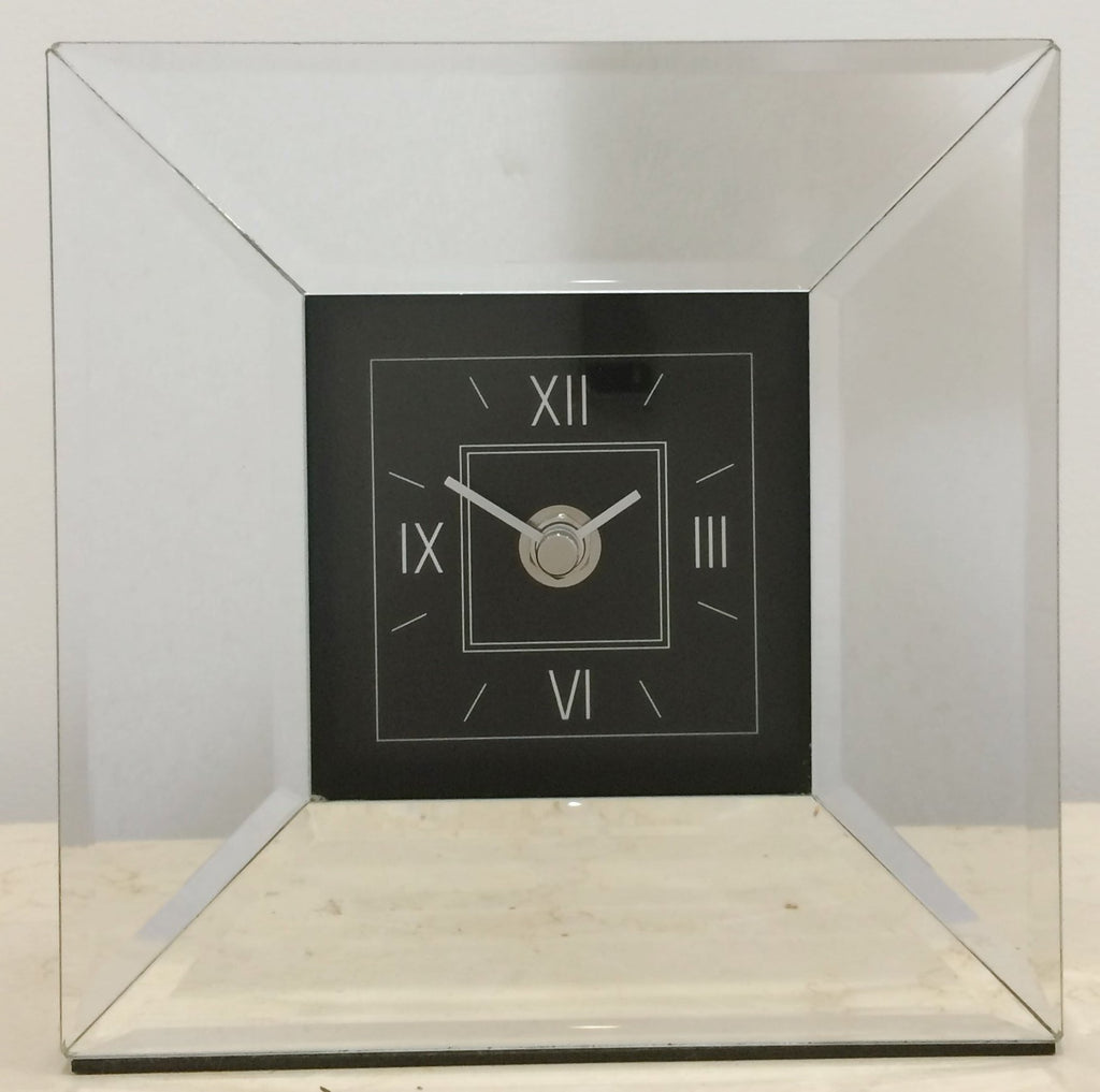 Beveled Mirror Clock  {quartz}