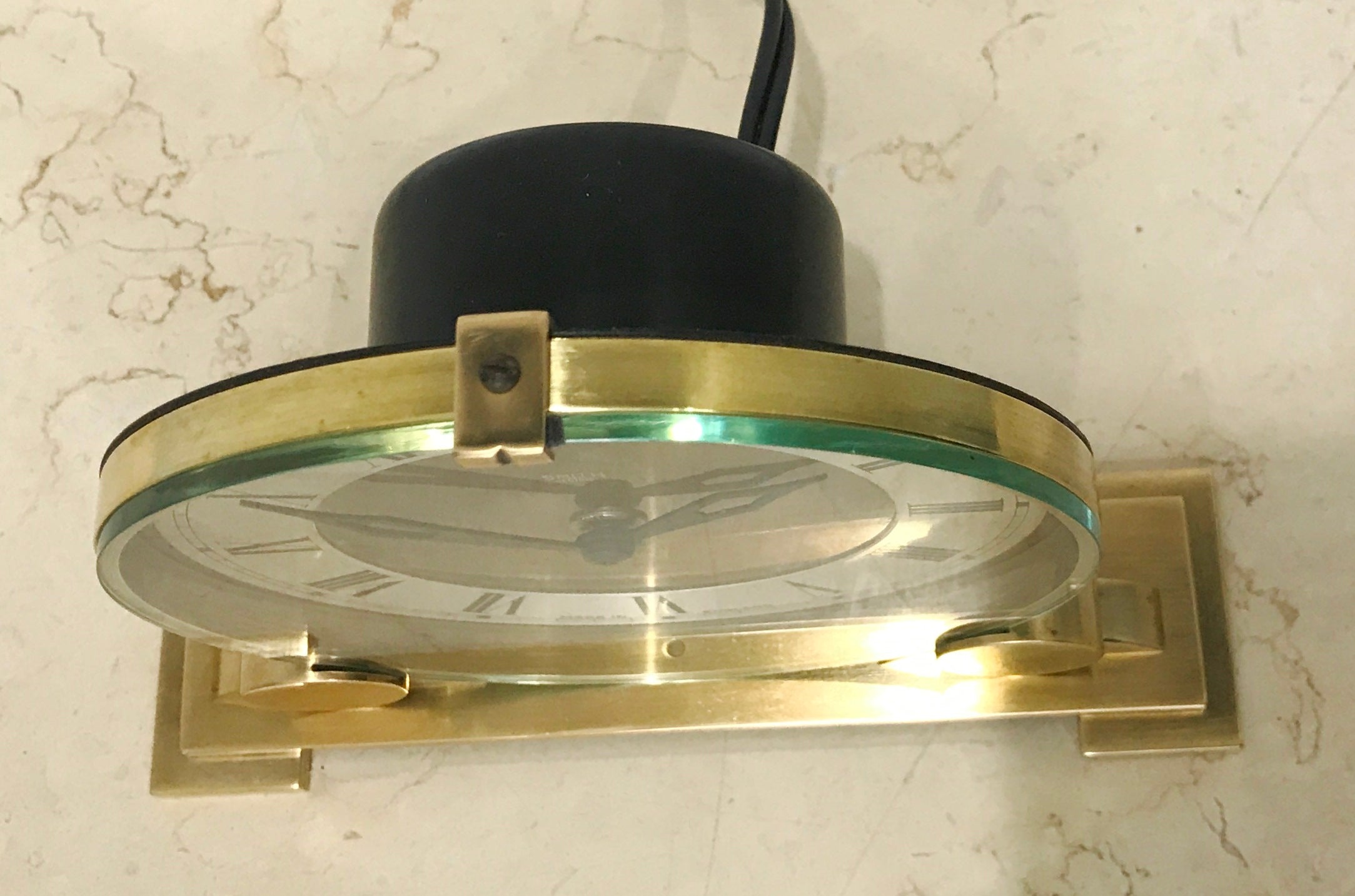 Vintage SMITHS Sectric Electric BRASS Mantel Clock | eXibit collection