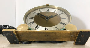 Vintage SMITHS Sectric Electric BRASS Mantel Clock | eXibit collection