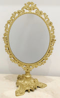 Vintage Original Brass Vanity Dressing Mirror | Adelaide Clocks