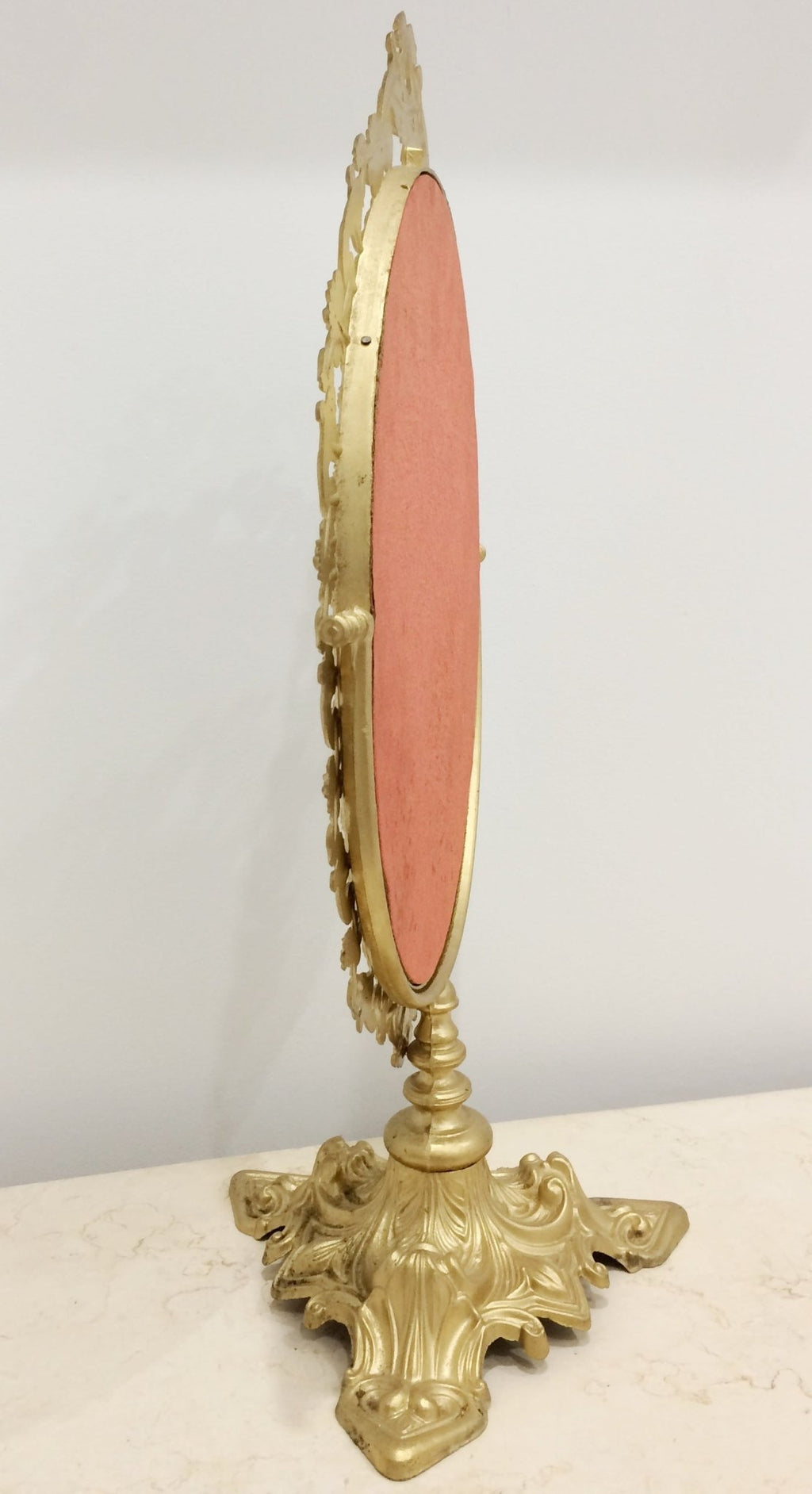 Vintage Original Brass Vanity Dressing Mirror | Adelaide Clocks