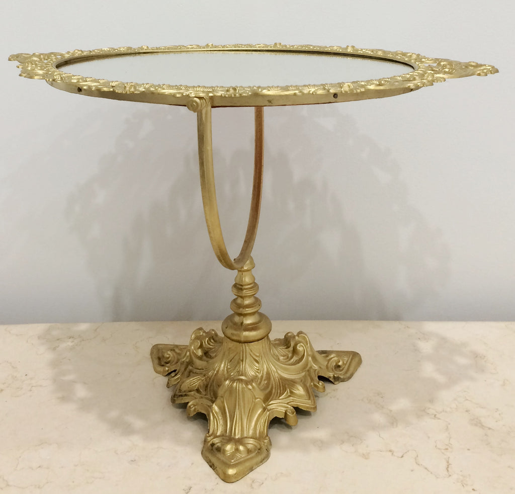 Vintage Original Brass Vanity Dressing Mirror | Adelaide Clocks