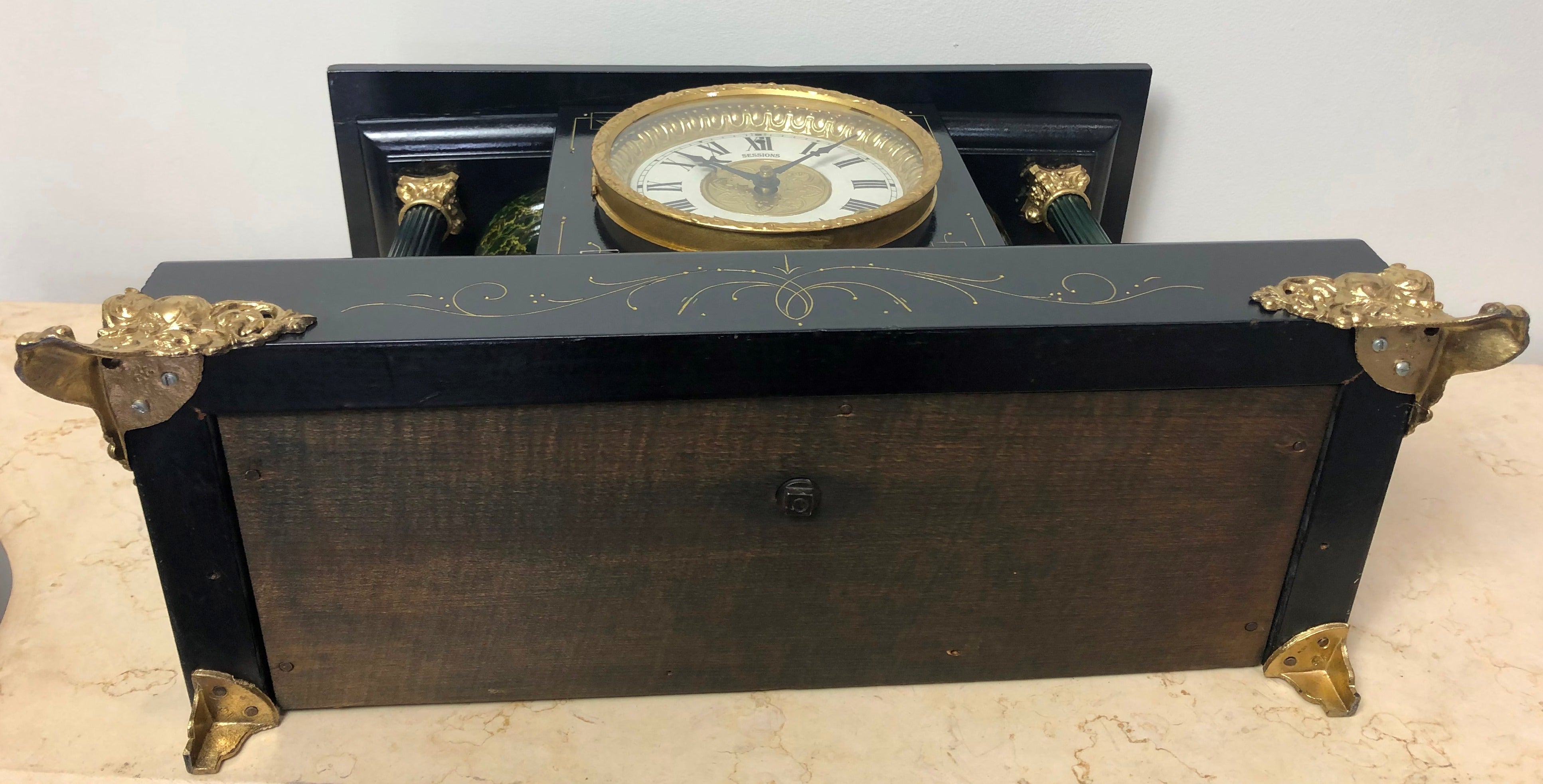 Original Antique Sessions USA Mantel Clock | eXibit collection