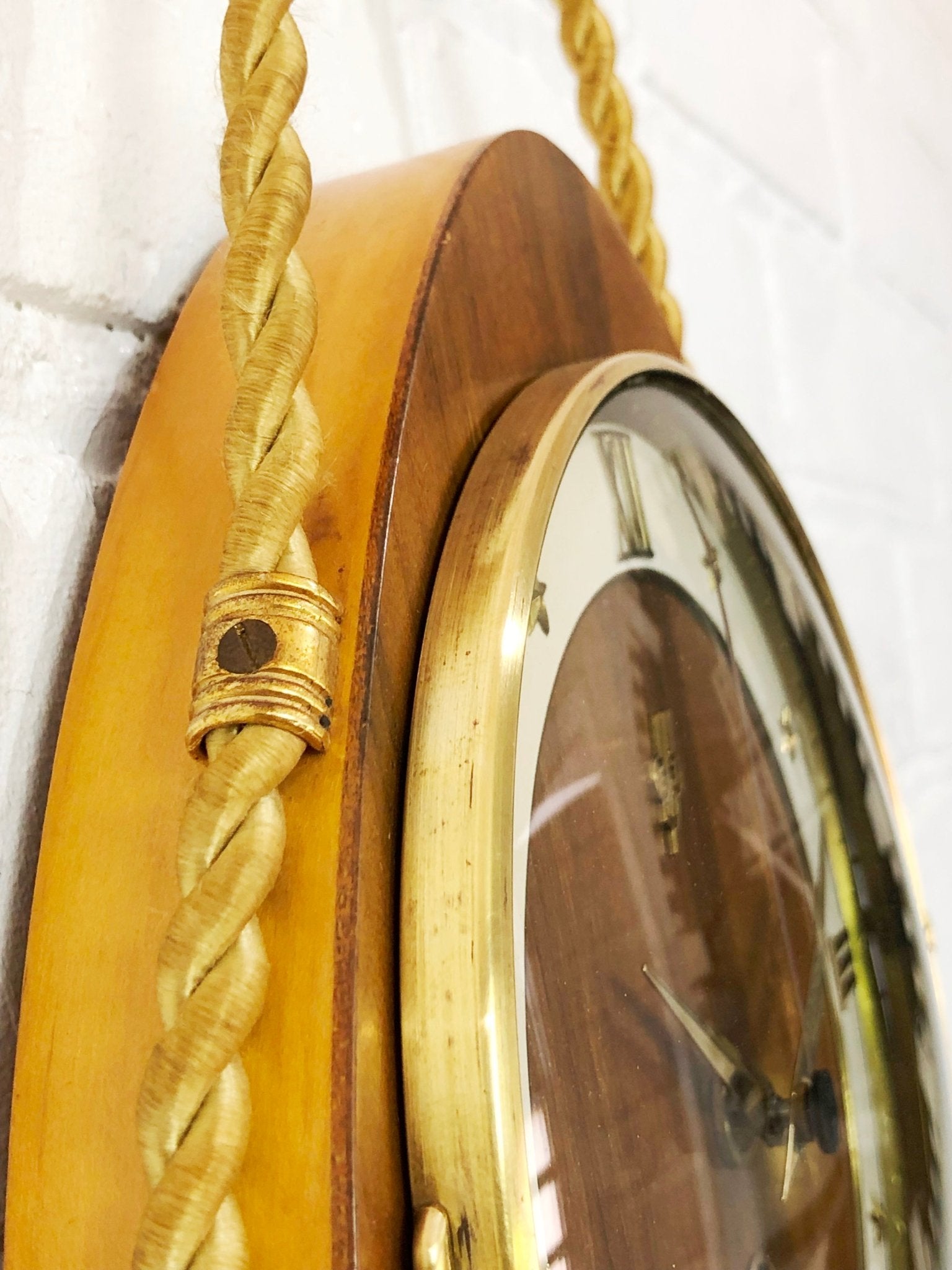 Vintage EJU Maritime Ship Rope Battery Wall Clock | Adelaide Clocks