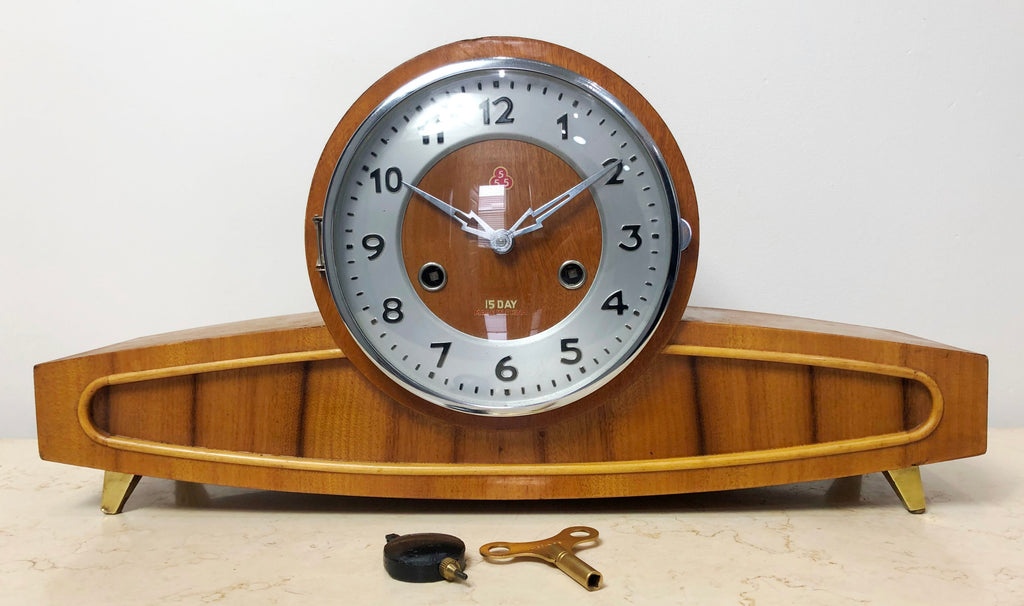 Vintage Original 15 Day Retro Mantel Clock | Adelaide Clocks