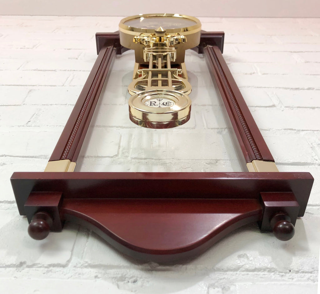 Vintage Style RHYTHM Pendulum Swing Silent Wall Clock | eXibit collection