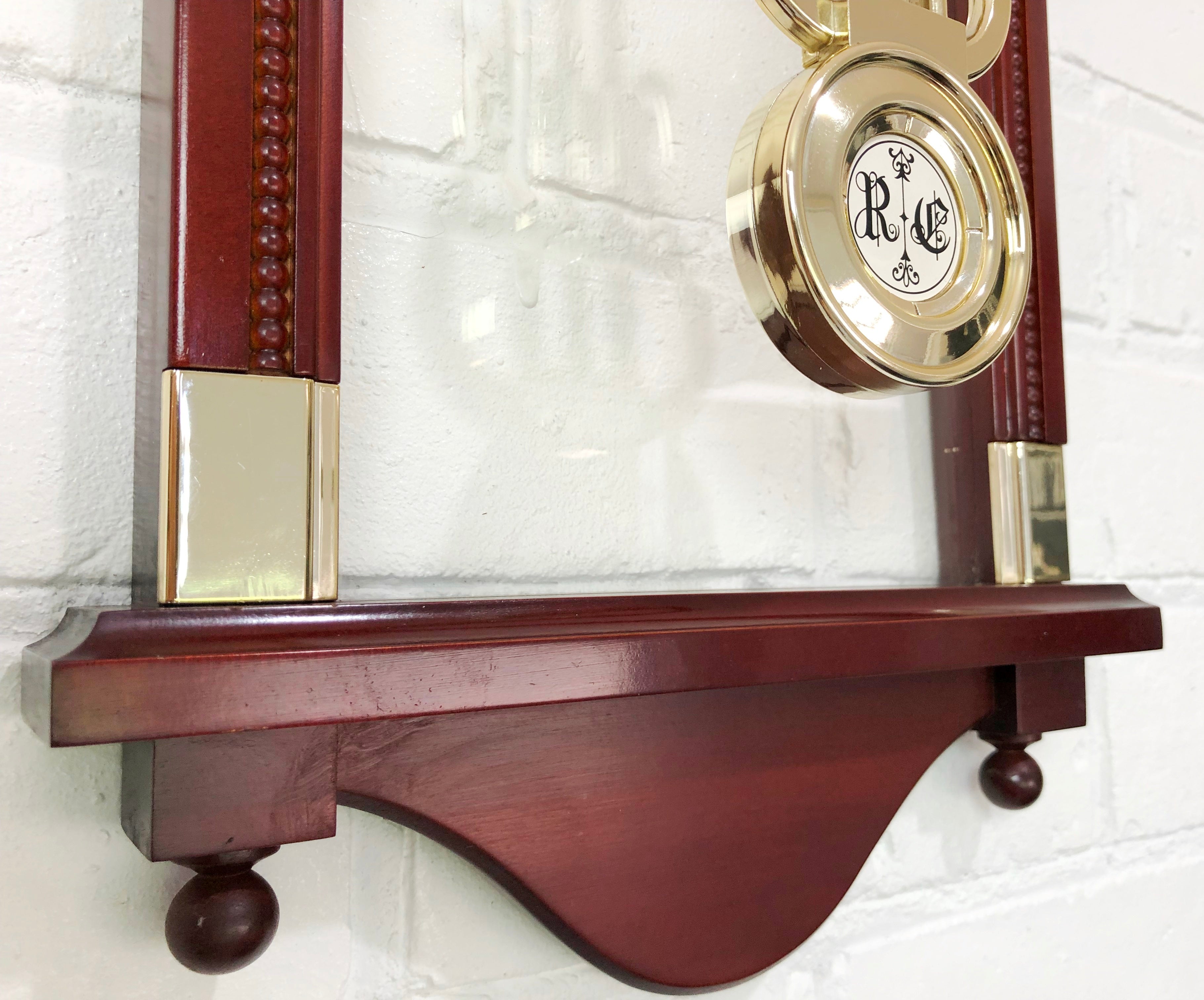 Vintage Style RHYTHM Pendulum Swing Silent Wall Clock | eXibit collection