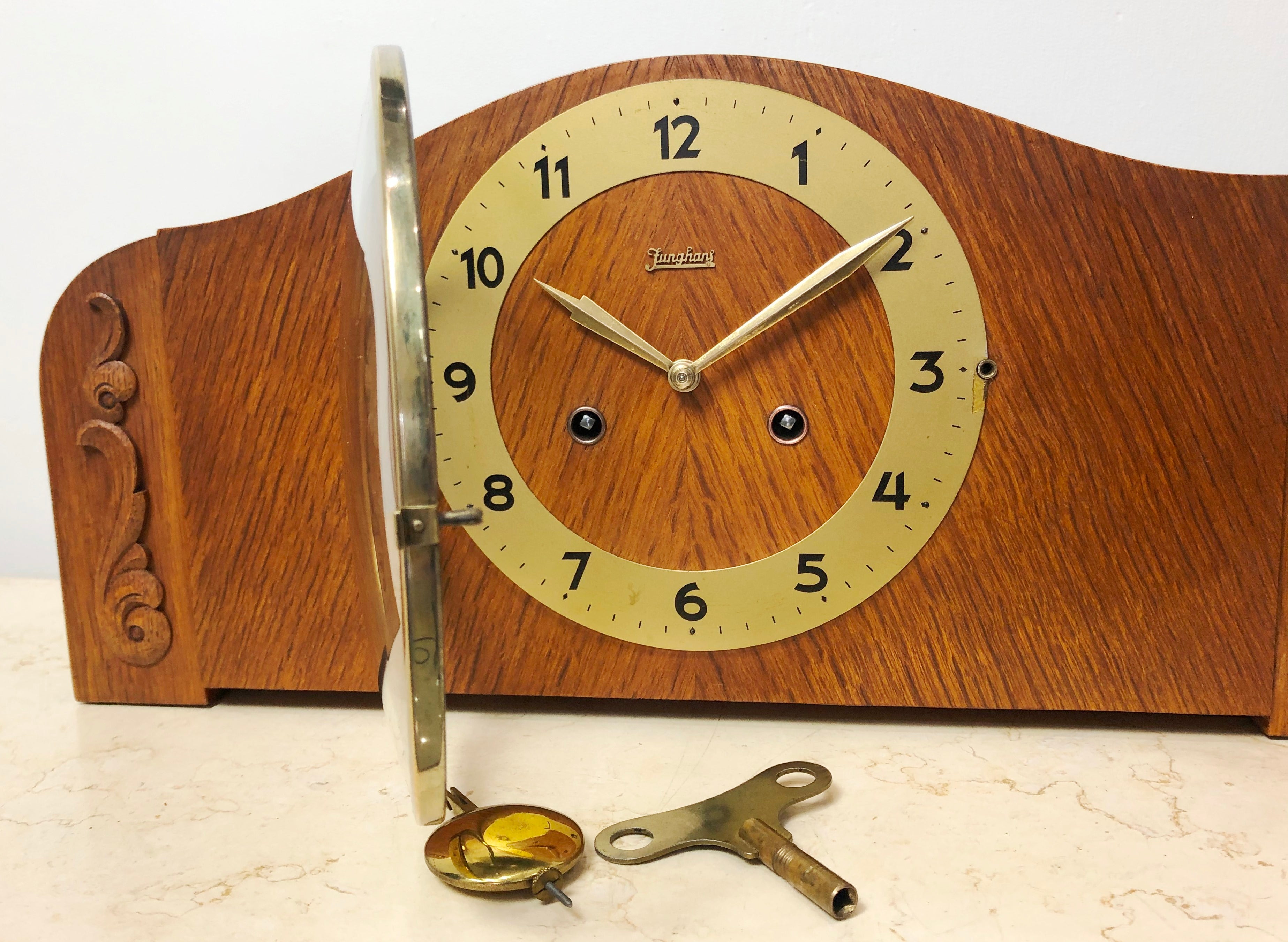 Original Vintage Junghans German Mantel Clock | eXibit collection