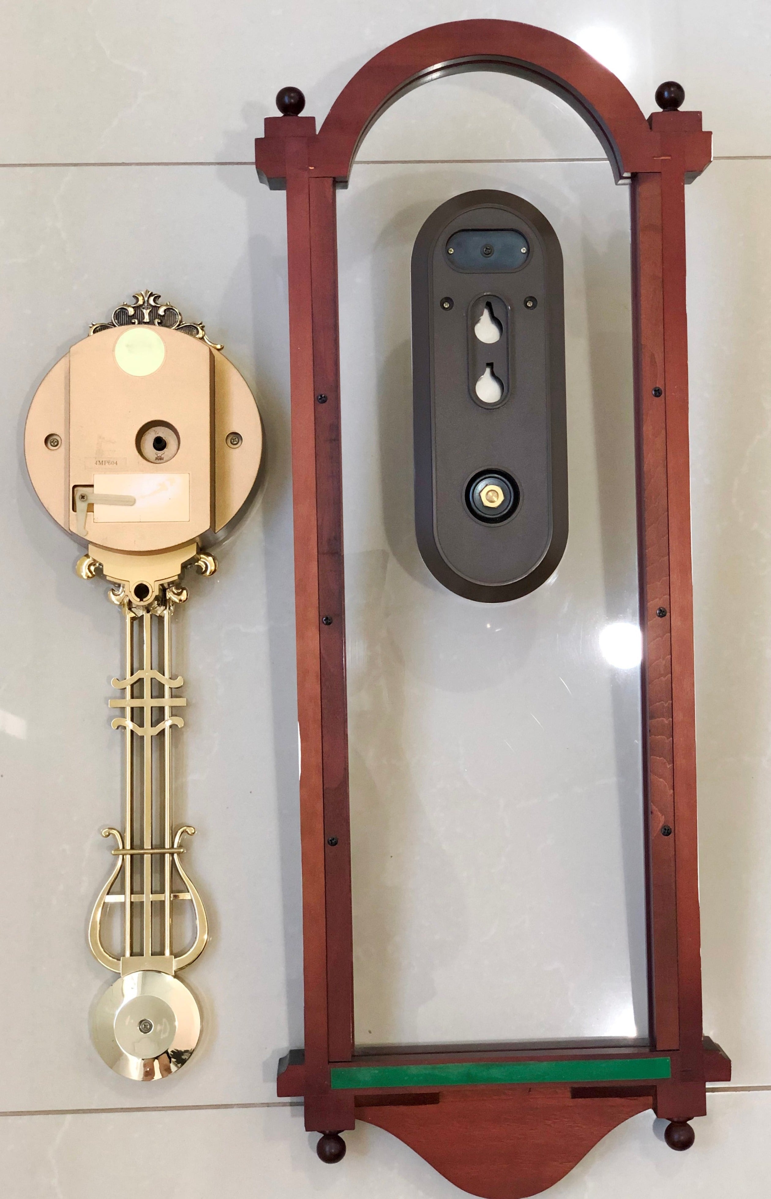 Vintage Style RHYTHM Pendulum Swing Silent Wall Clock | eXibit collection