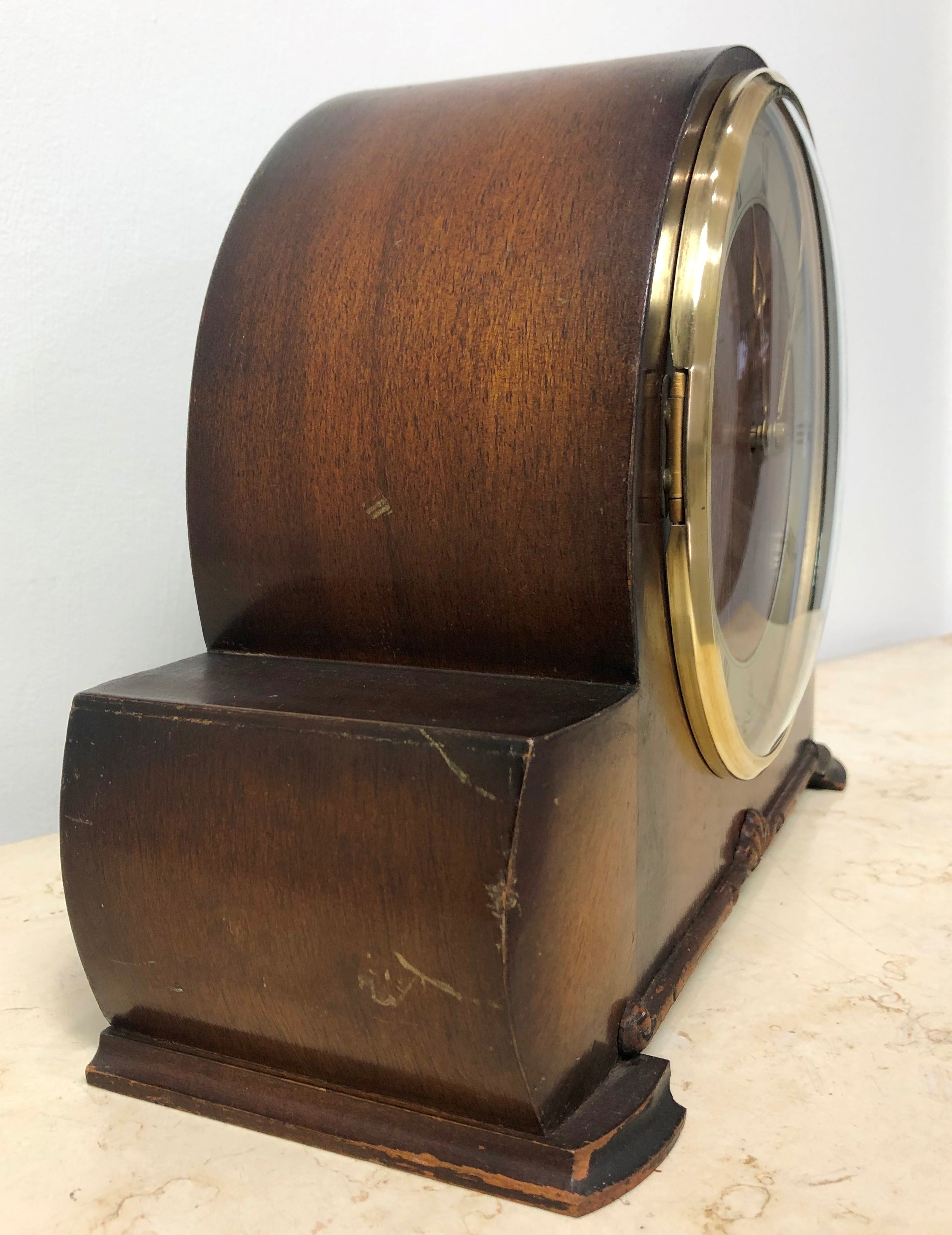 Vintage SMITH SECTRIC Electric WESTMINSTER Chime Mantel Clock  | eXibit collection