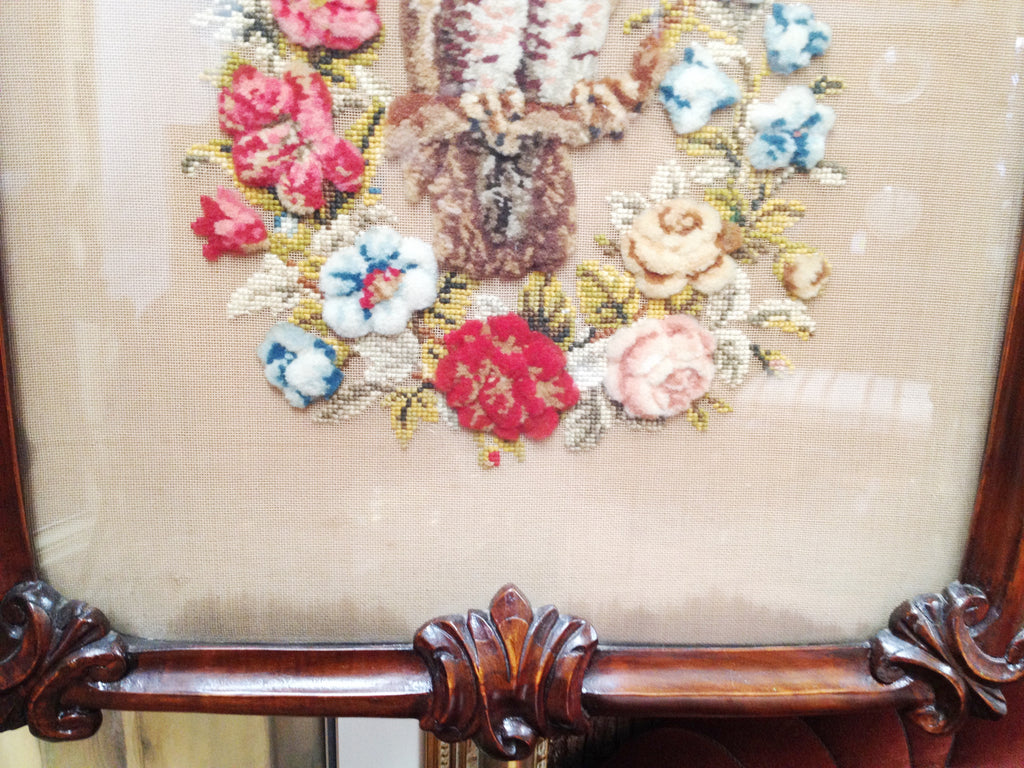 Antique Fire Screen Stand | eXibit collection