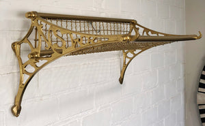 Vintage NSWR Brass Railway Luggage Rack | eXibit collection