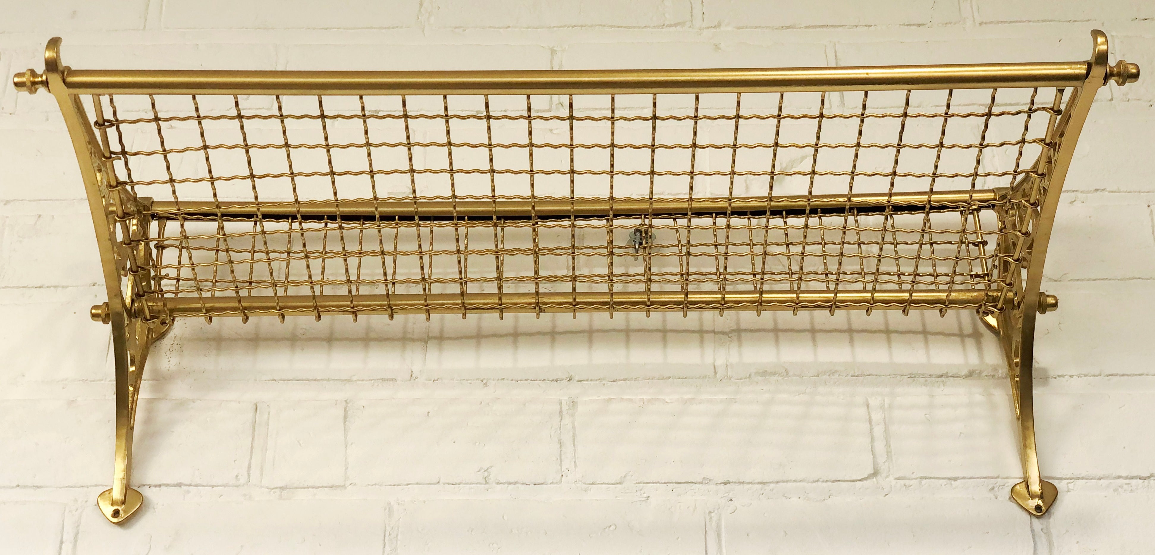 Vintage NSWR Brass Railway Luggage Rack | eXibit collection