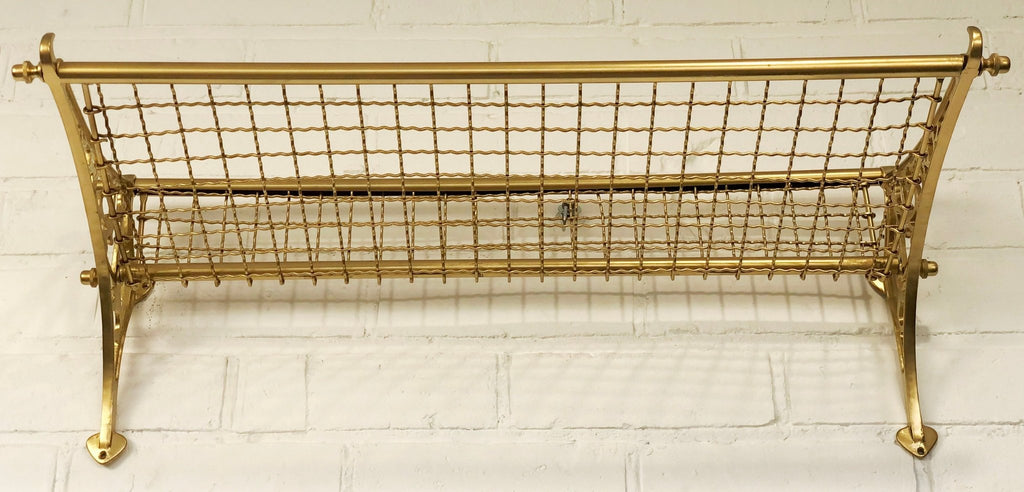 Vintage NSWR Brass Railway Luggage Rack | eXibit collection