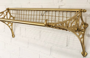 Vintage NSWR Brass Railway Luggage Rack | eXibit collection