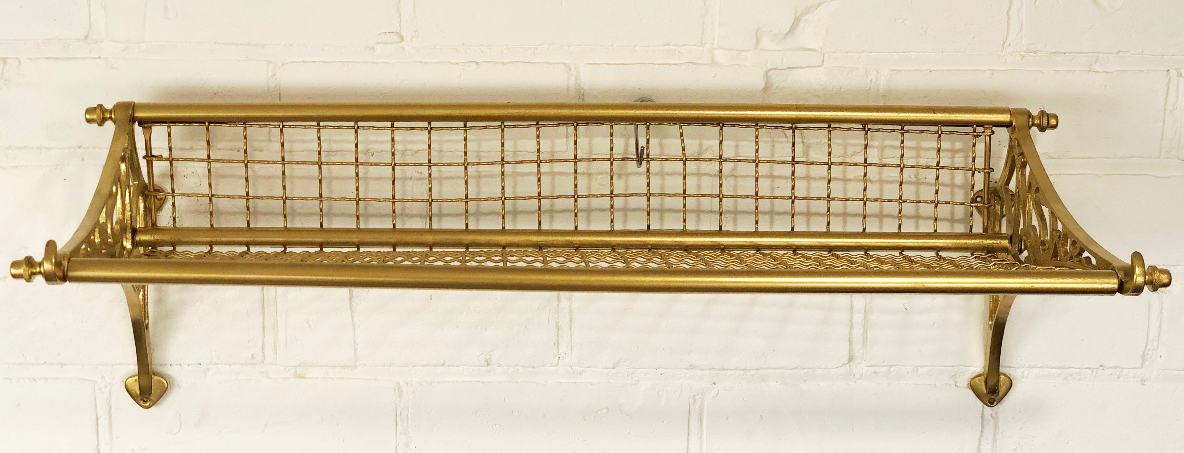 Vintage NSWR Brass Railway Luggage Rack | eXibit collection