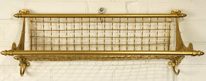 Vintage Brass Ornate Railway Luggage Rack | eXibit collection