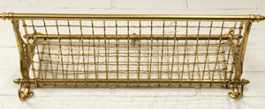 Vintage Brass Ornate Railway Luggage Rack | eXibit collection