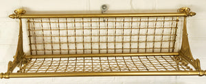 Vintage Brass Ornate Railway Luggage Rack | eXibit collection