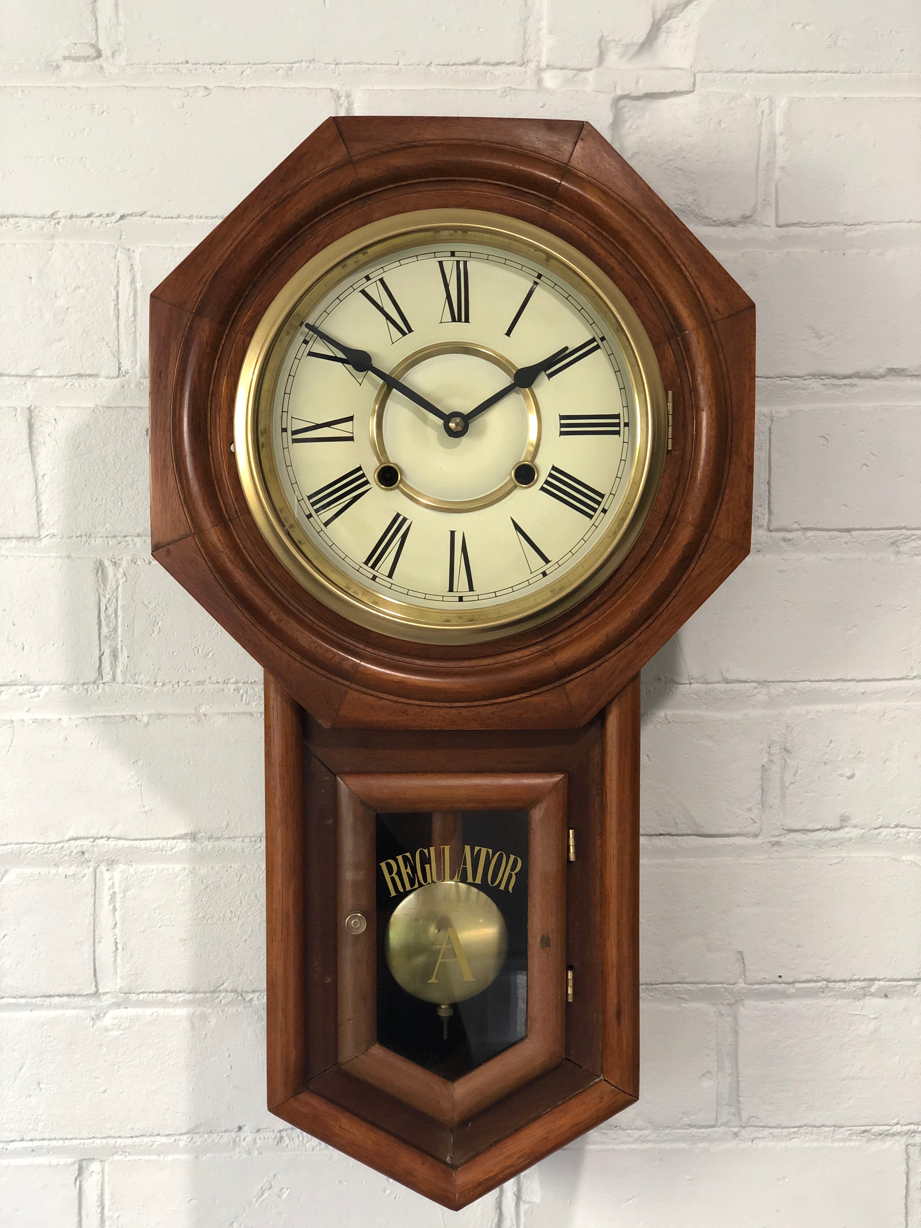 Vintage Regulator Chime Wall Clock | eXibit collection