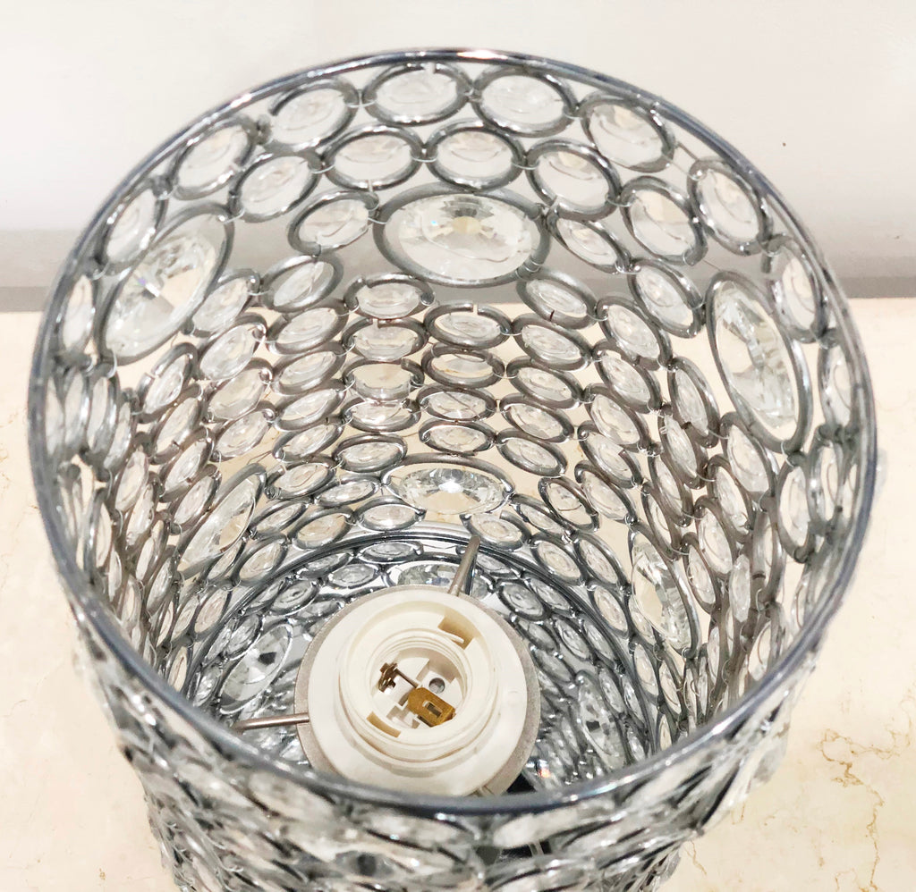Modern Mercator Elle Crystal Desk Table Lamp | Adelaide Clocks