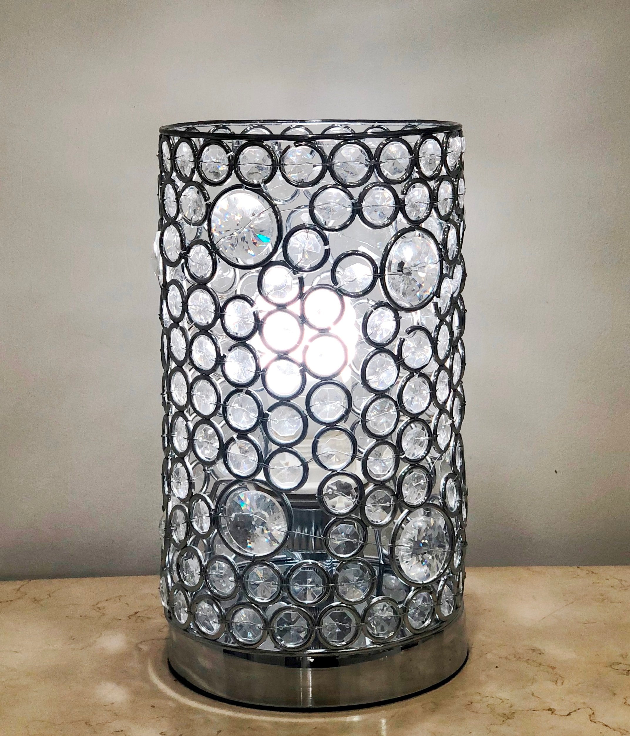 Modern Mercator Elle Crystal Desk Table Lamp | eXibit collection