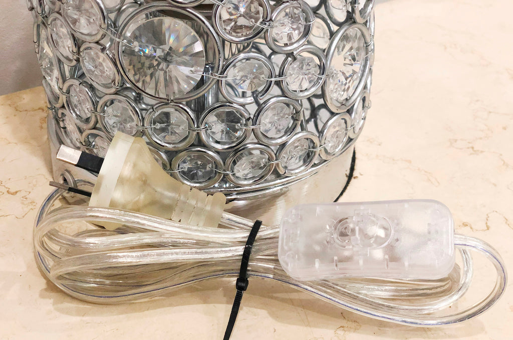 Modern Mercator Elle Crystal Desk Table Lamp | Adelaide Clocks