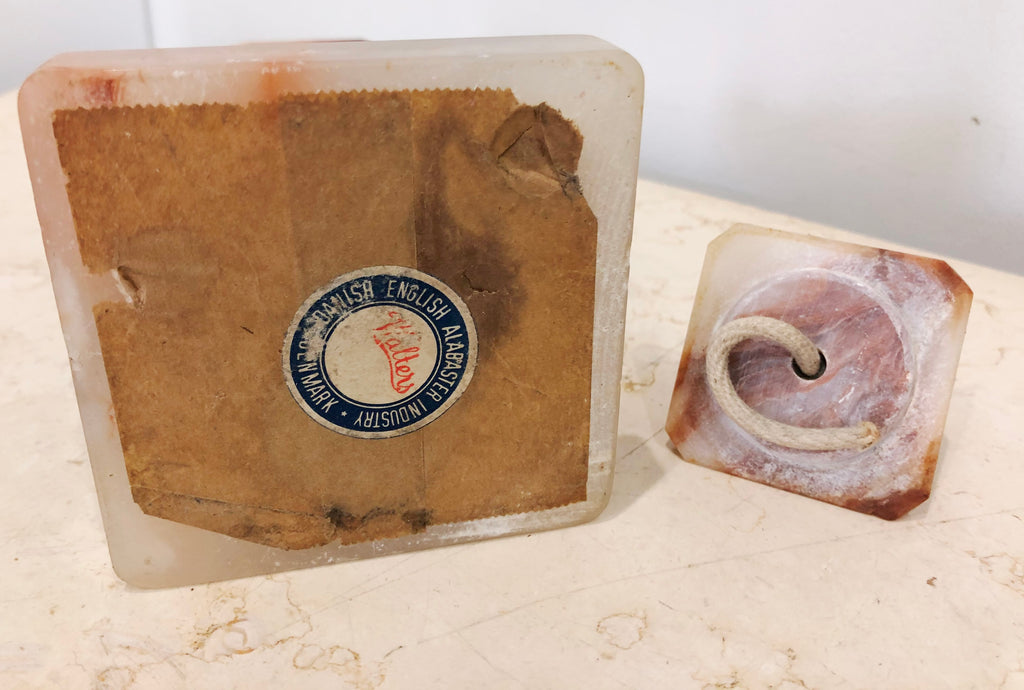 Vintage Alabaster Spirit / Oil Burner | Adelaide Clocks