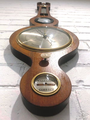 Antique five dial Wheel Banjo Barometer, Thermometer & Hygrometer | eXibit collection