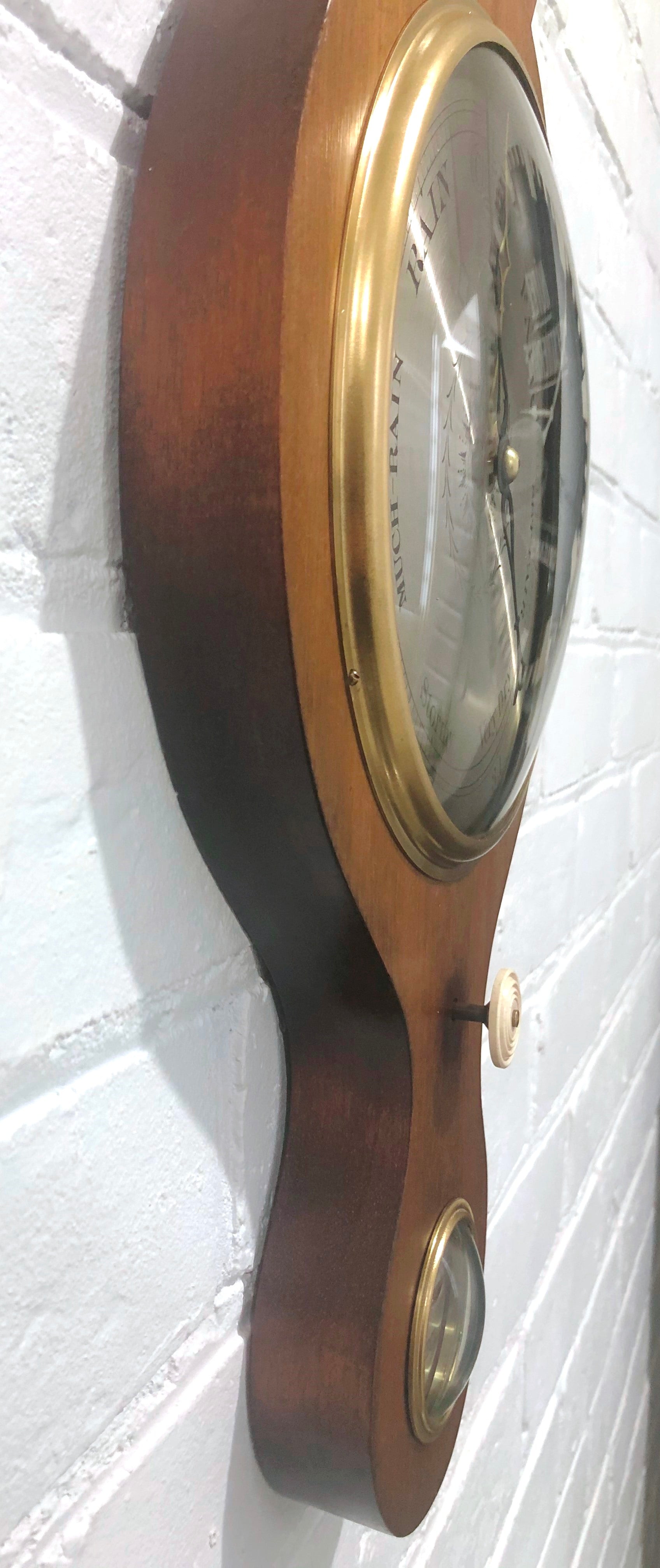 Antique five dial Wheel Banjo Barometer, Thermometer & Hygrometer | eXibit collection