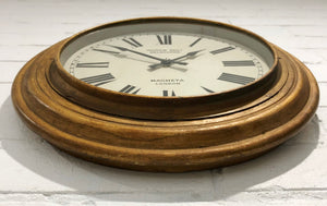 Antique Round Station Quartz Battery Wall Clock  | eXibit collection