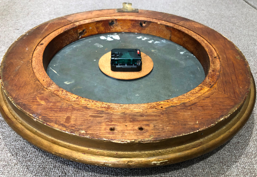 Antique Round Station Quartz Battery Wall Clock  | eXibit collection