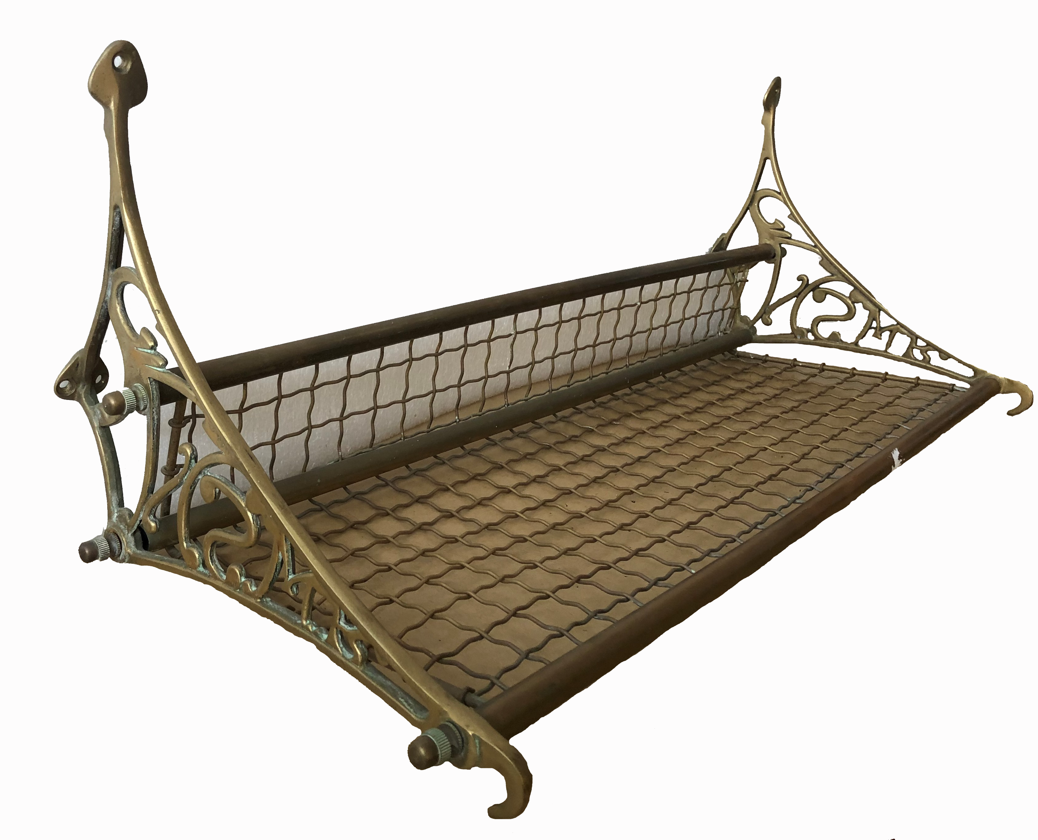 Vintage NSWR Railway Brass Luggage Rack | eXibit collection