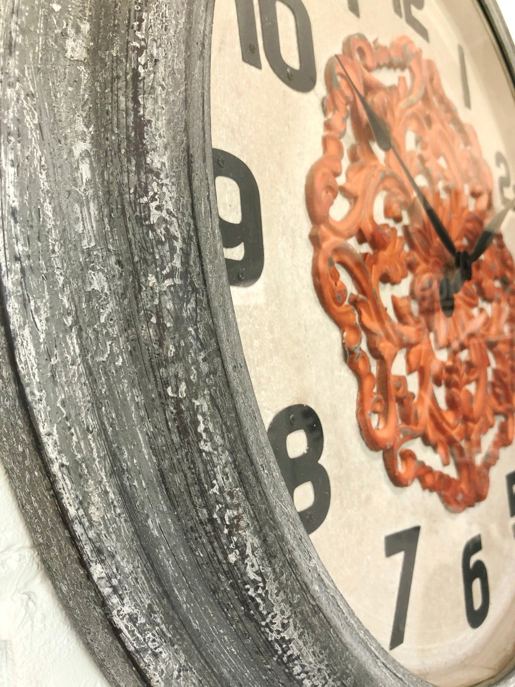 NEW Industrial Metal Abstract Round Battery Wall Clock | Adelaide Clocks