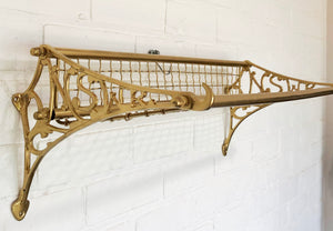 Vintage NSWR Railway Brass Luggage Rack | eXibit collection