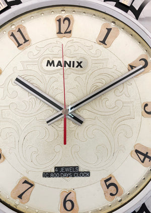 Vintage MANIX Starburst Battery Wall Clock | eXibit collection