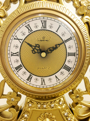 Vintage Ormolu LISHENG Quartz Mantel Clock | eXibit collection