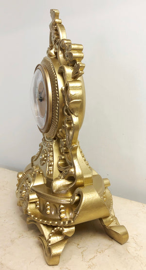 Vintage Ormolu LISHENG Quartz Mantel Clock | eXibit collection